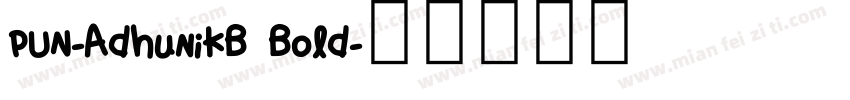 PUN-AdhunikB Bold字体转换